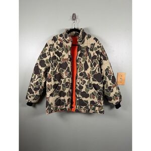 VTG 90s Y2K Walls Reversible Duck Camo Blaze Orange Hunting Jacket Men's Medium